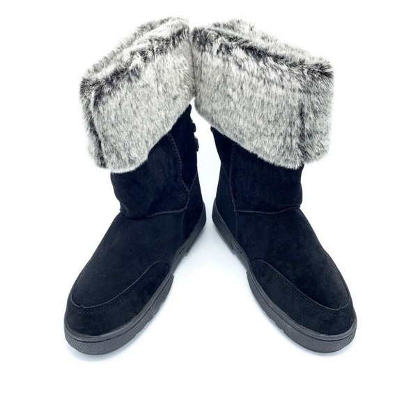 NEW Rampage Winter Albie Boots Pull On Faux Fur 9 - Picture 2 of 8